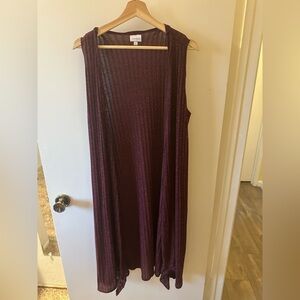 LuLaRoe Deep Burgundy cardigan